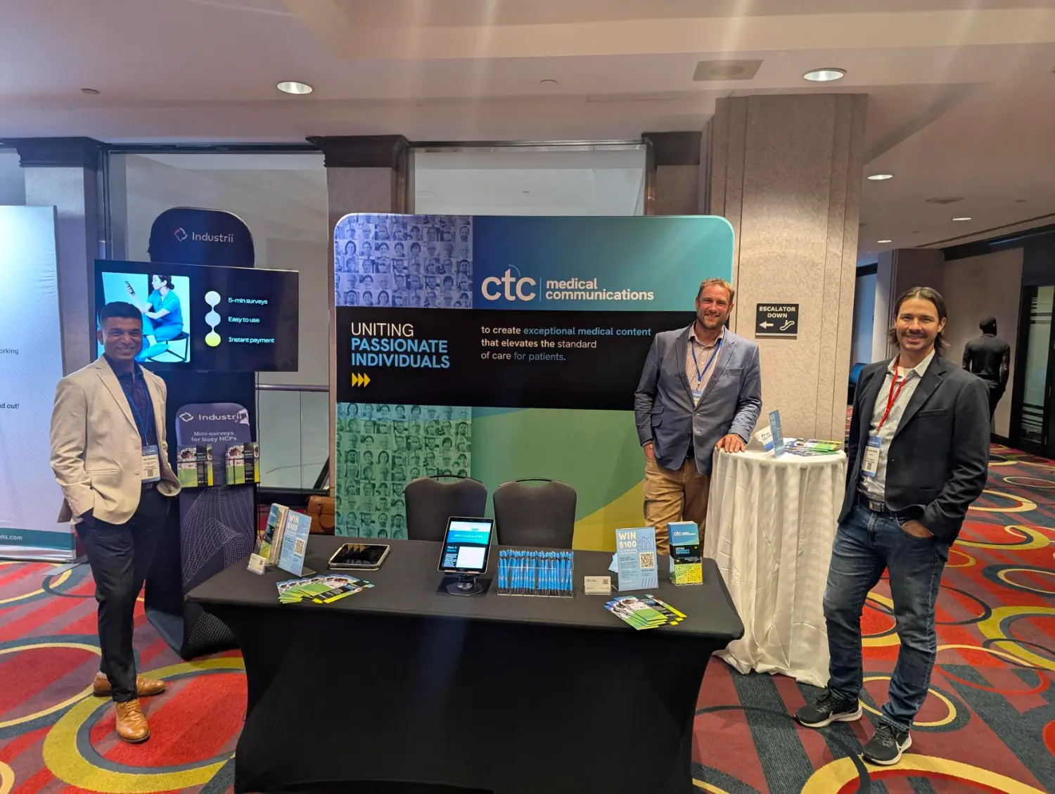 Sharing our expertise and connecting with the pharma community! Our team in action at an industry conference