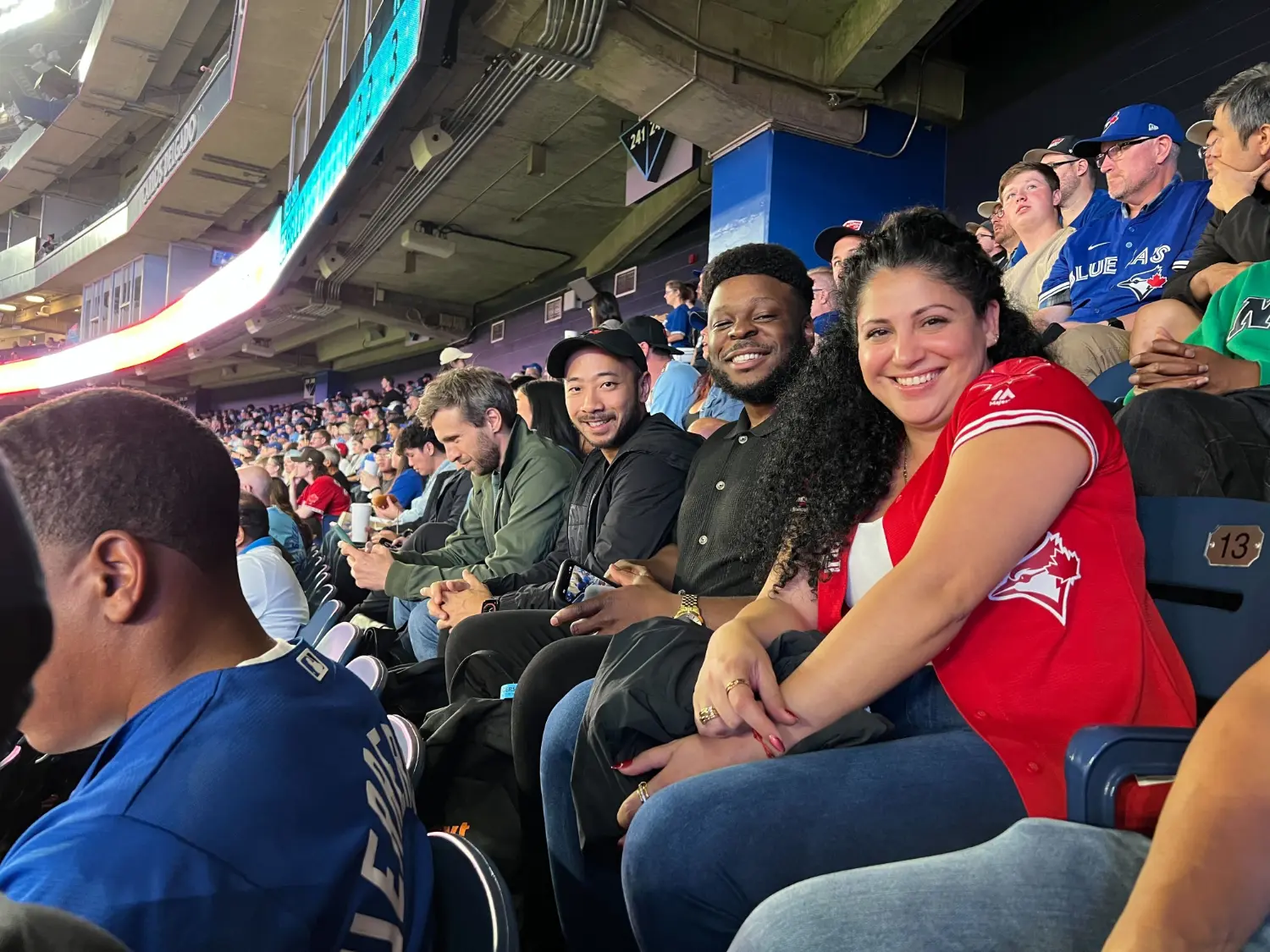 the team at the jays game pre world series!