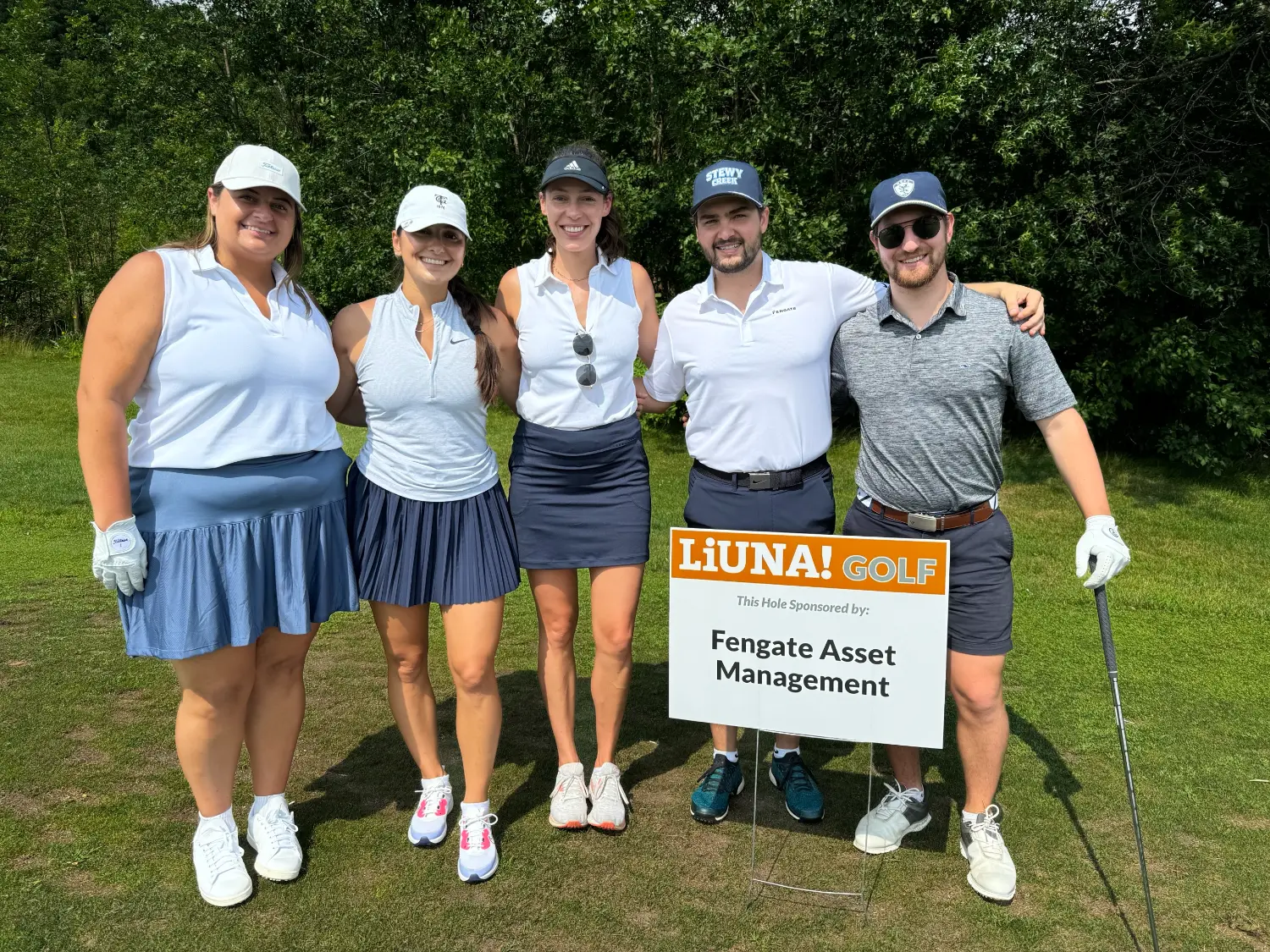 Fengate team at the 2025 LiUNA Charitable Golf Tournament