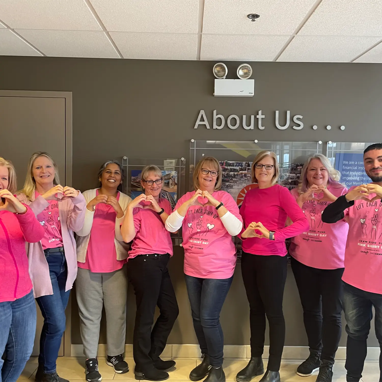 We mark days of significance like Pink Shirt Day, encouraging employees to join causes they value.