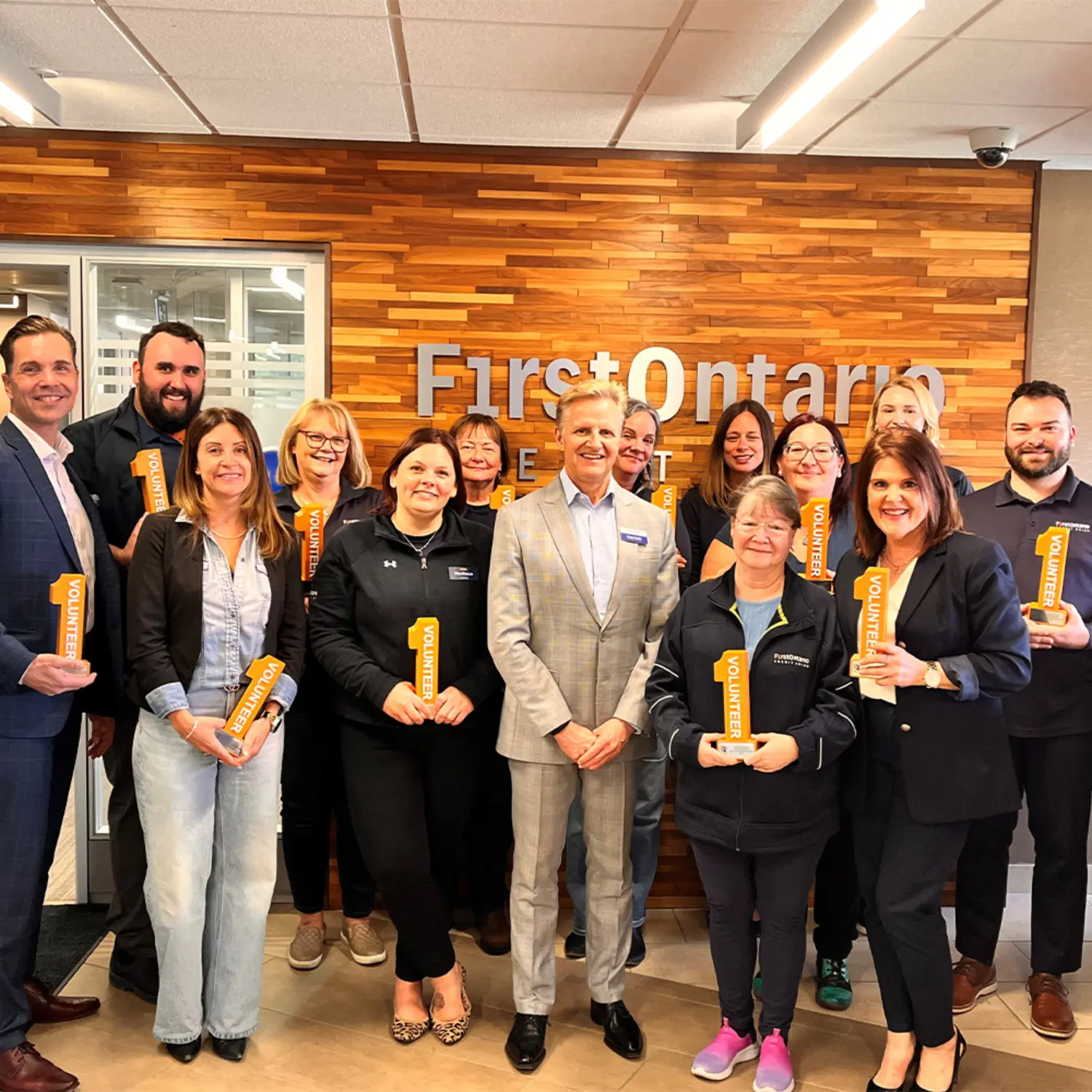 Employees who go above and beyond in our Blue Wave employee volunteer program are formally recognized and celebrated.