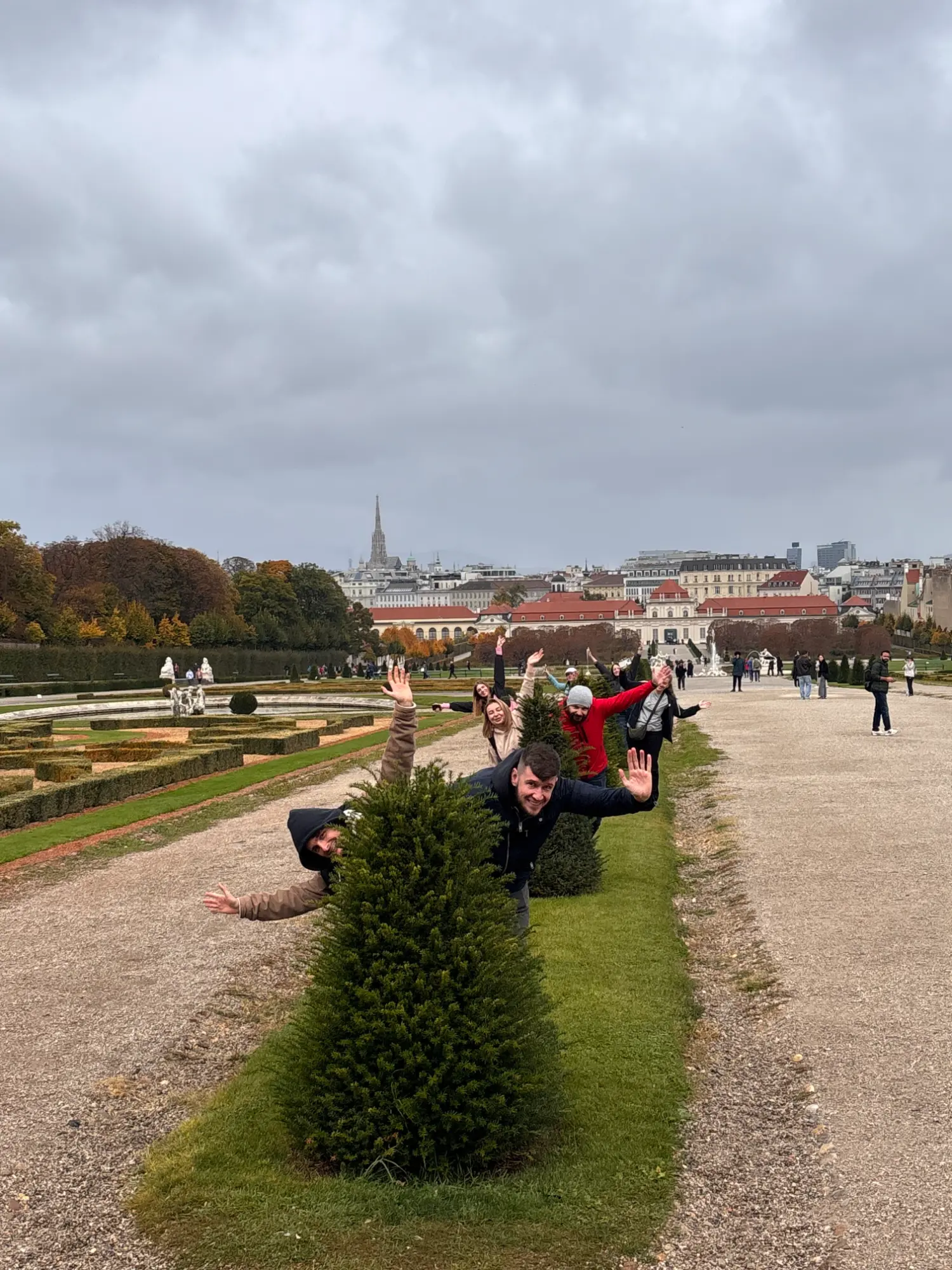 Having some fun and seeing sights while in Vienna.