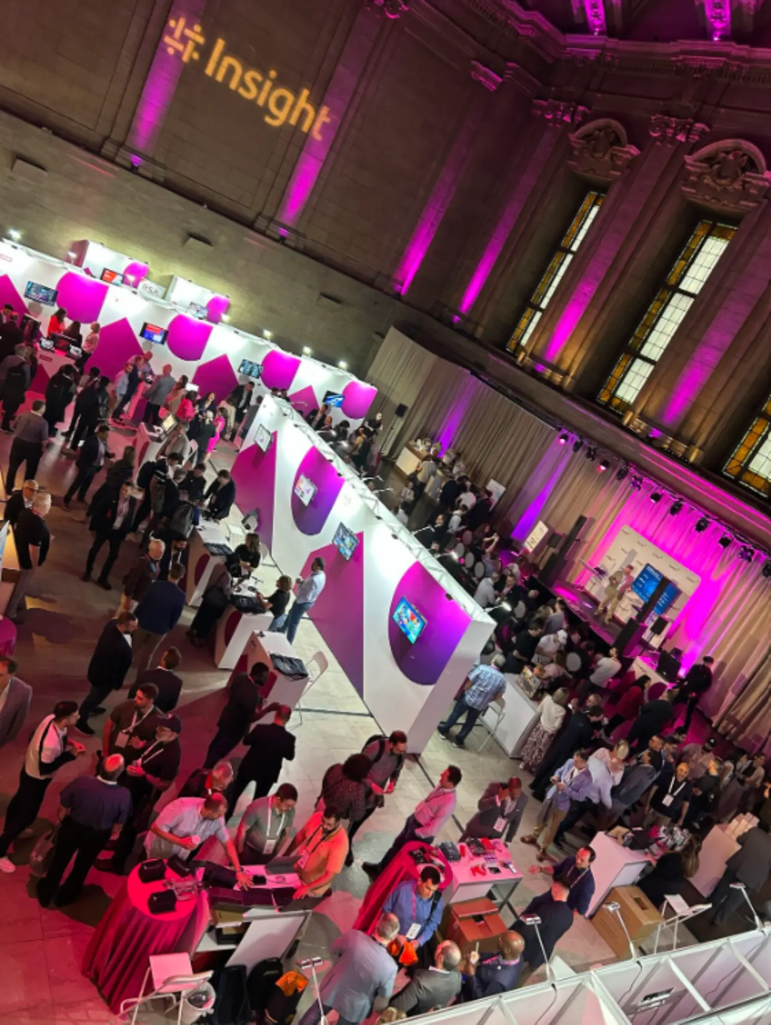 Teammates representing Insight at the Tech Forum in Montreal.