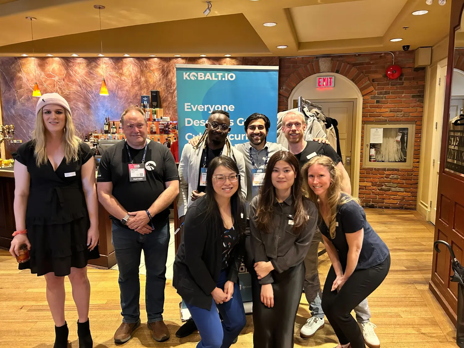 Kobalt.io employees at a hosted client event