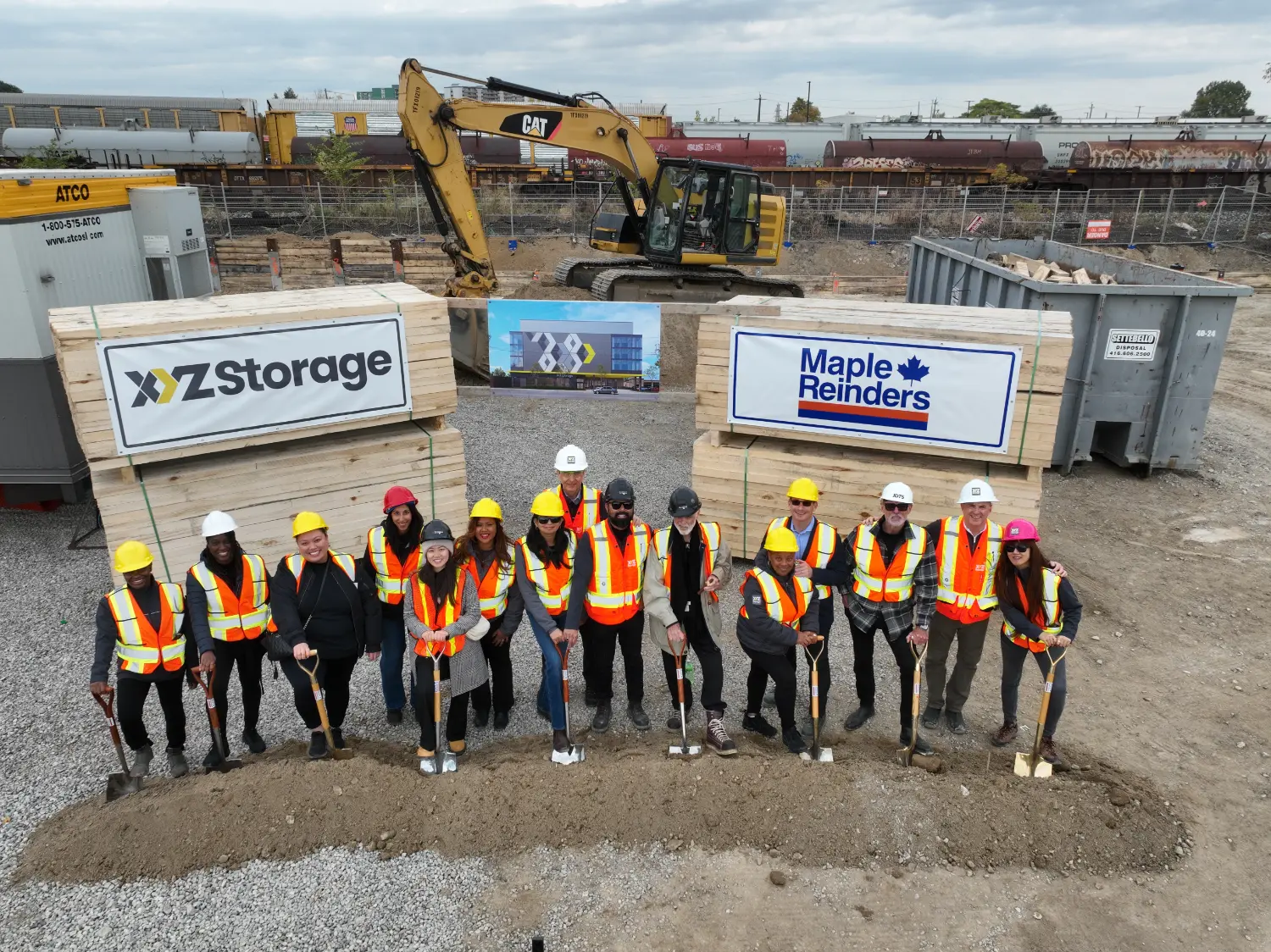 Project team at the XYZ Storage Ground Breaking ceremony.