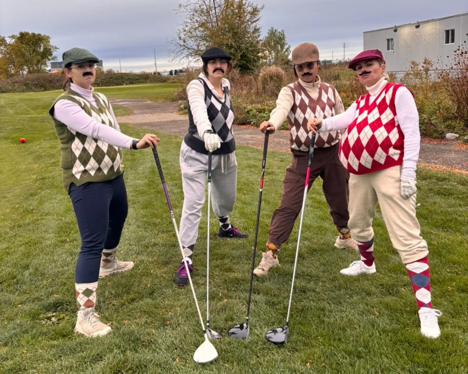 Best dressed award winners for one of our golf tournaments.