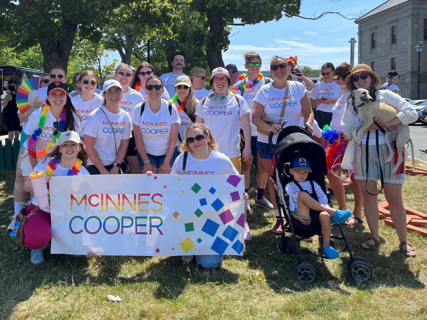 2025 Pride Parade in St. John's NL with MC members and family members.