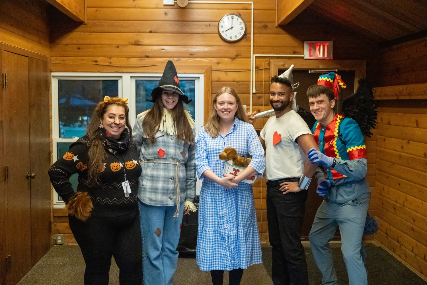 Education & Community Engagement Team in their Hallowe'en costumes at the Toronto Symphony Youth Orchestra (TSYO) Camp.