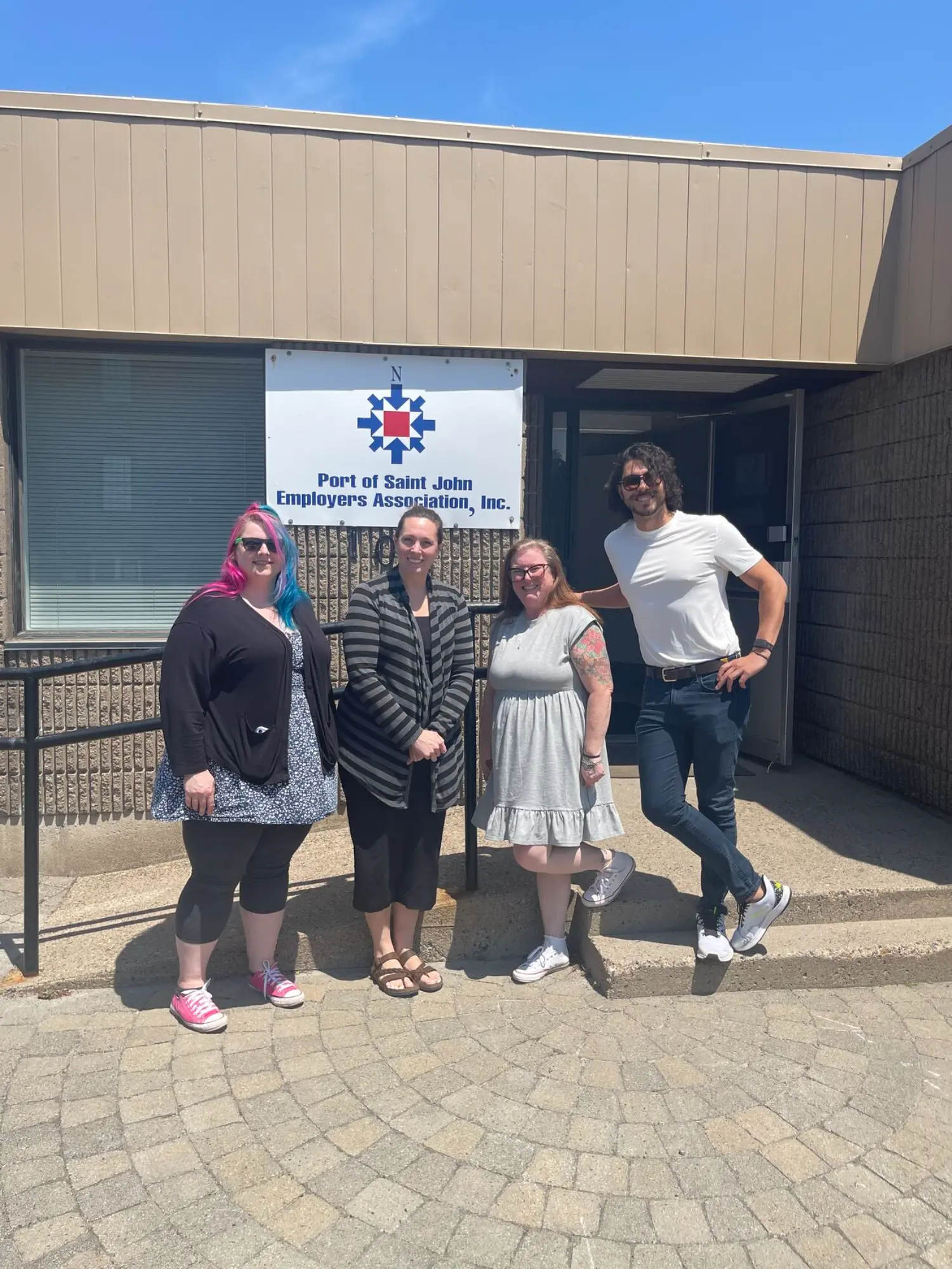 WorkAxle team members on-site at Port of Saint John Employer's Association, one of our clients