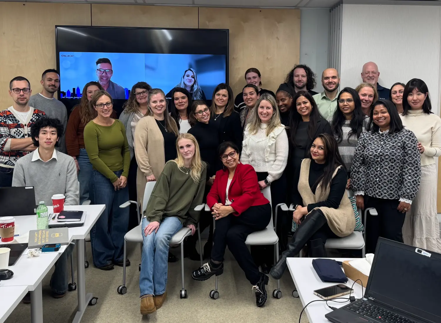 People team members from Canada, the USA and Serbia gather in Toronto (and remotely!) to collaborate.