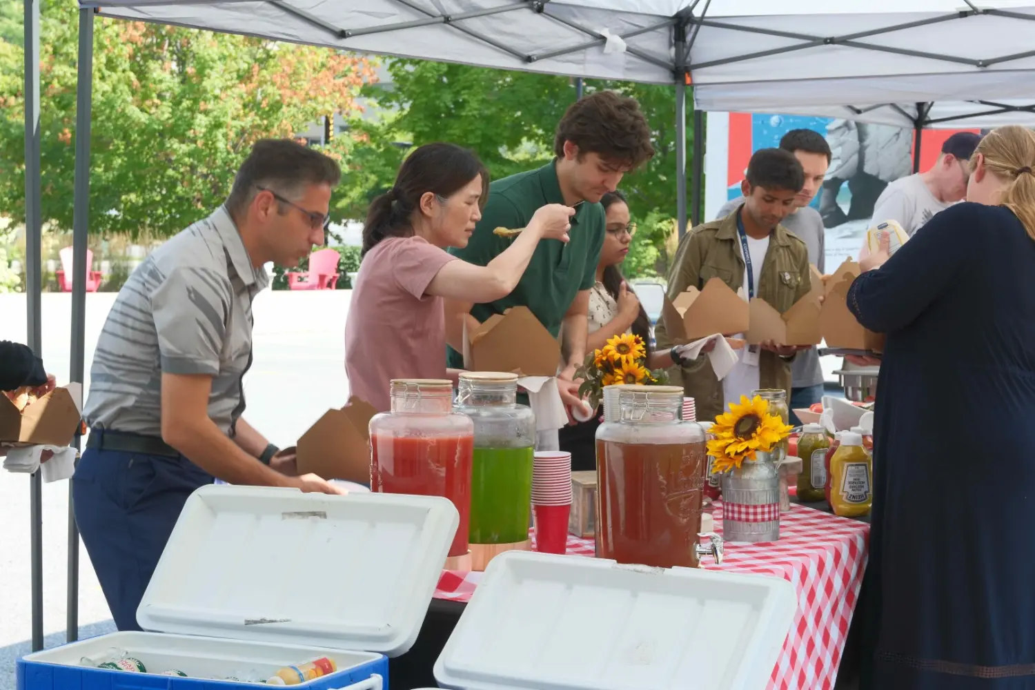 Every August we host an employee appreciation BBQ at our Toronto HQ, with great food, games and fun!