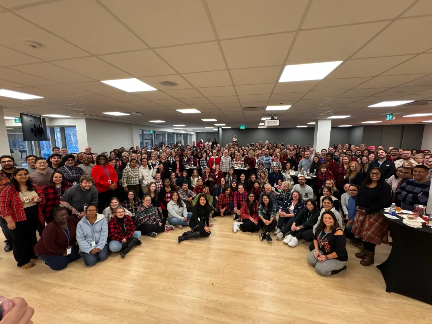 Spreading joy and festive cheer! A wonderful group moment from our holiday celebration.