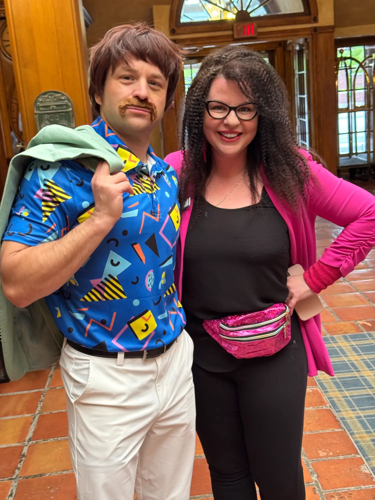 Jen and Michael 80s night.