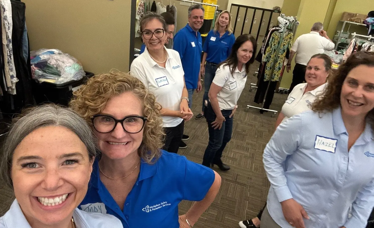 Community-minded, you’ll often find us helping others achieve their goals, like this clothing drive for New Circles.