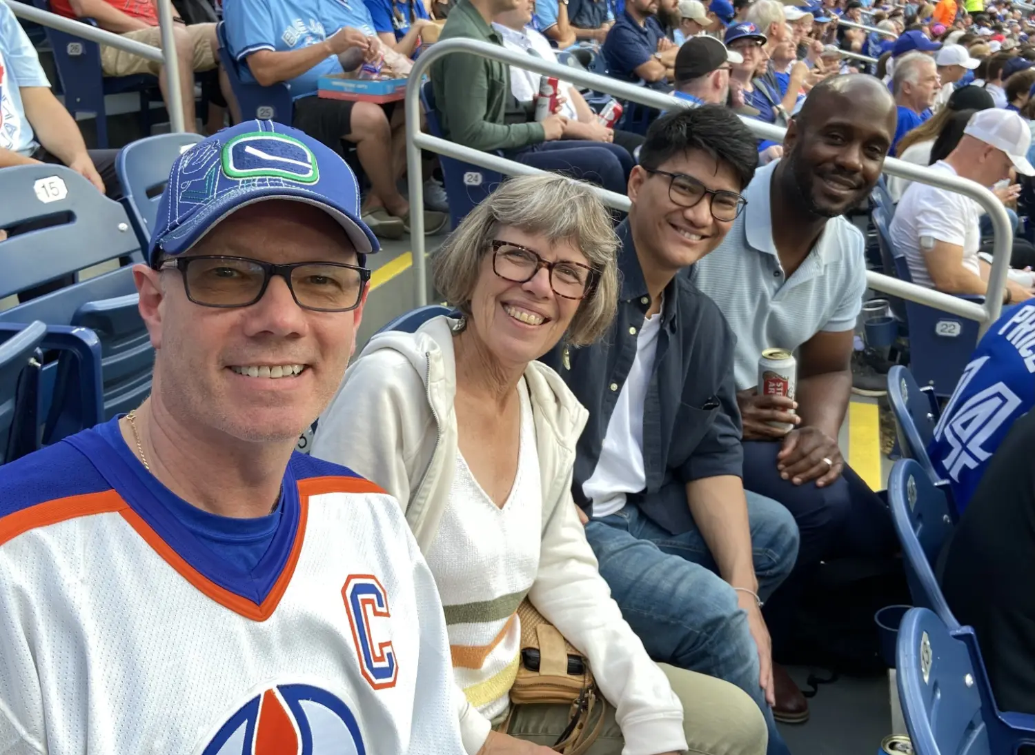 The Genus team at a Blue Jays game