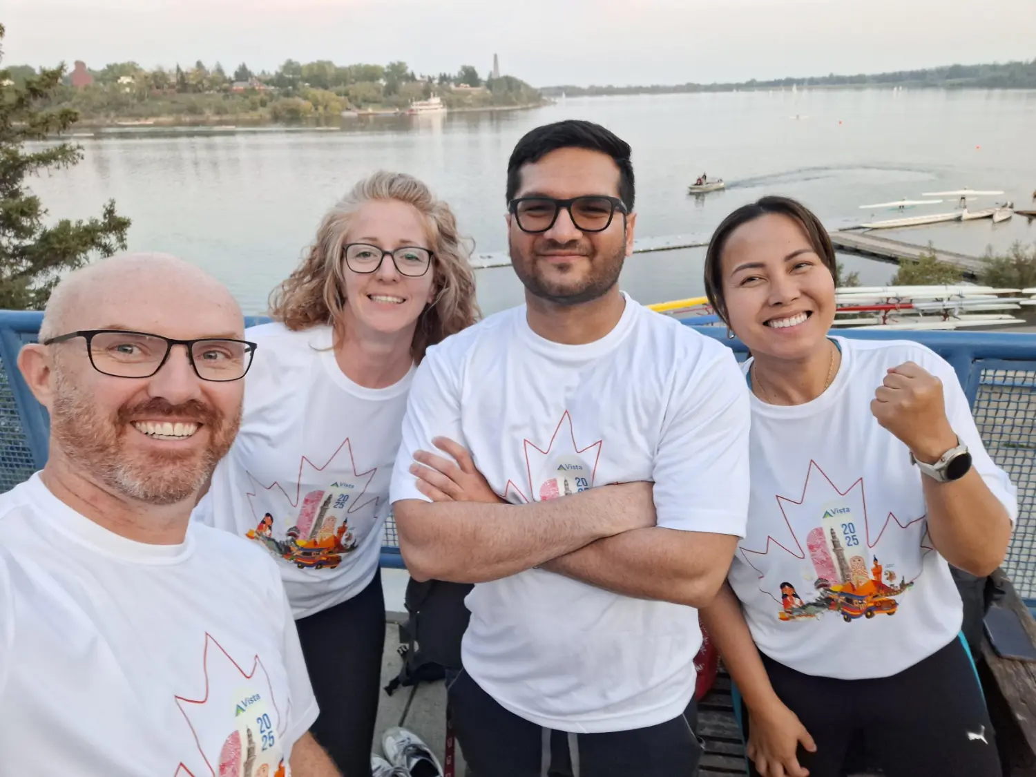 Vista Projects colleagues took part in the Calgary Corporate Challenge rowing event.