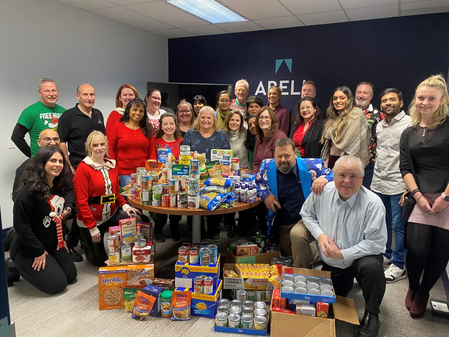 The home office team supporting our local food bank