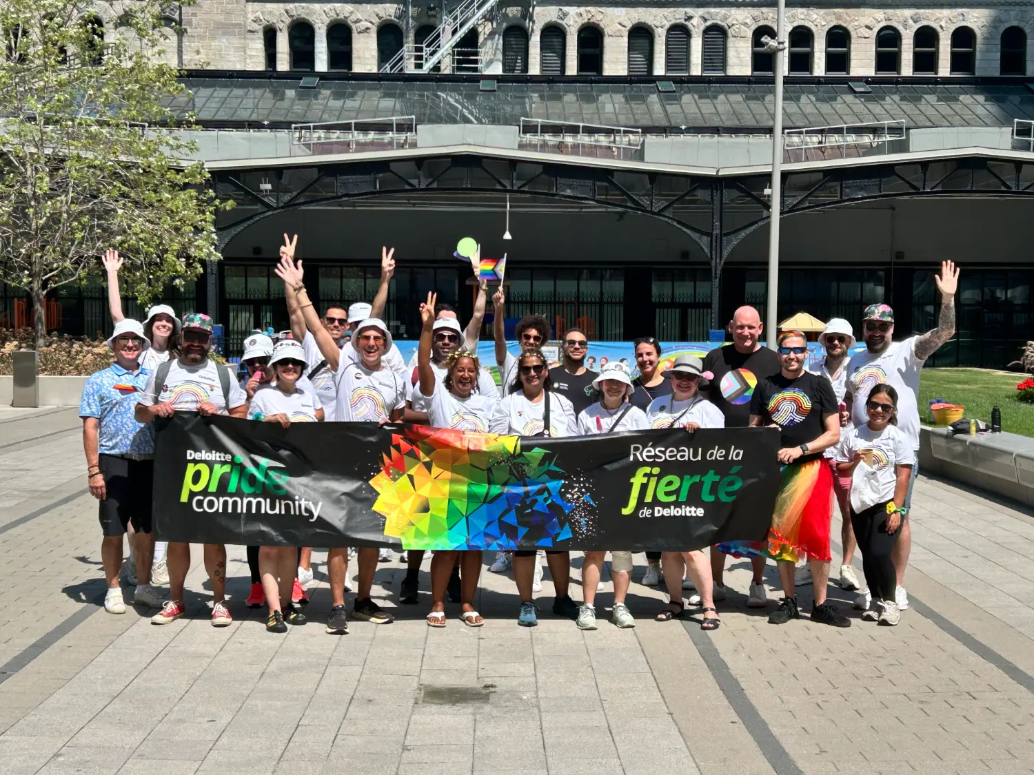 Deloitte at Fierté Montréal, the city's 2025 Pride parade.