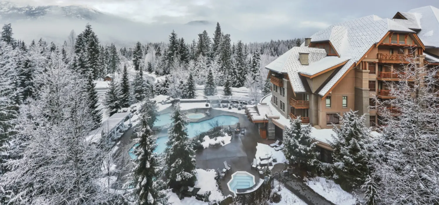 A view of our beautiful resort in the midst of a crisp winter day.