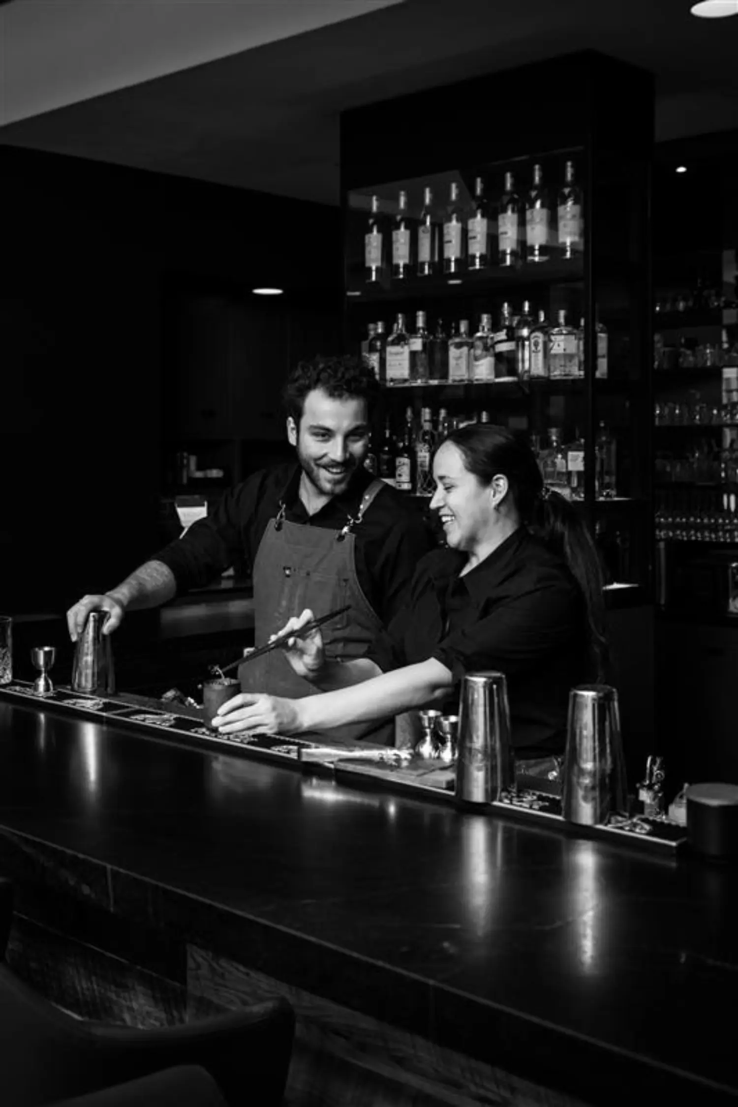 Two of our bartenders deepening their craft through creativity, precision, and guest connection