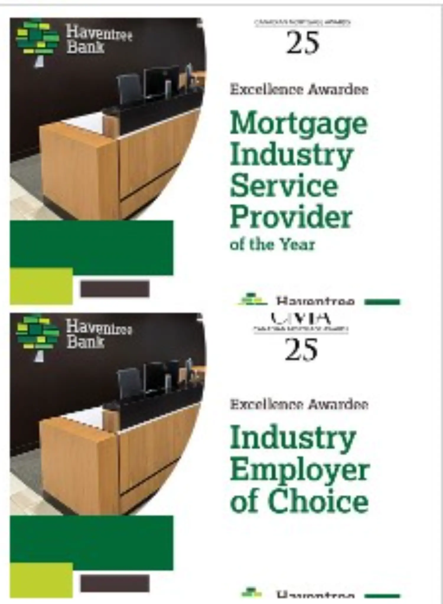 Mortgage Industry Service provider Award & Industry Employer of Choice