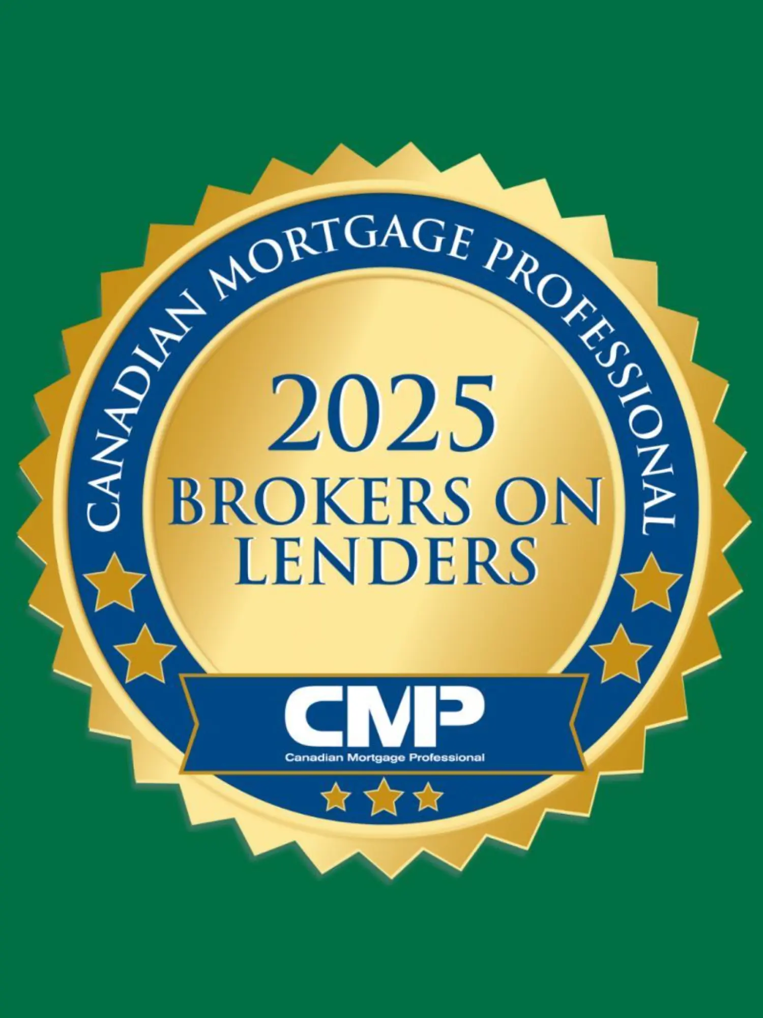 Gold winner for Alternative Lending at the CMP Brokers on Lenders Awards