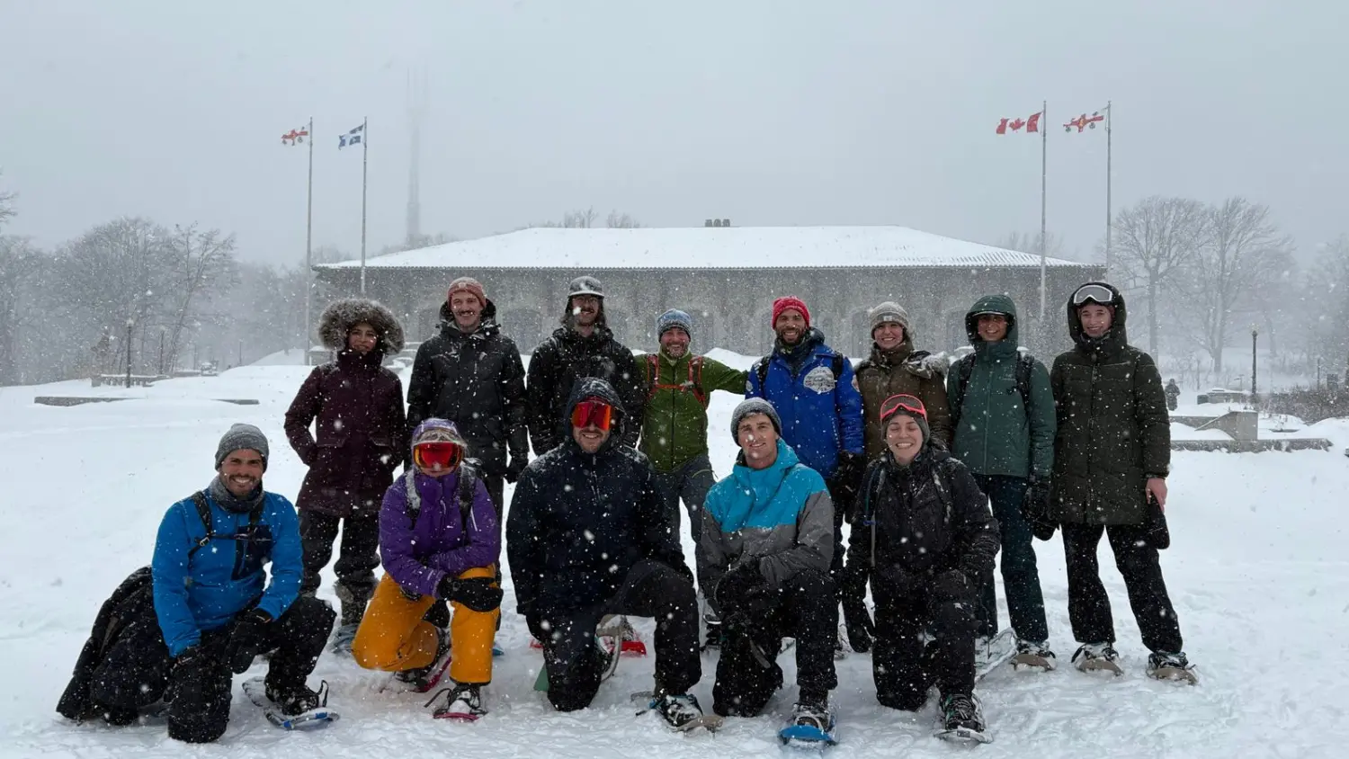 Sortie ski pour l'équipe de Montreal