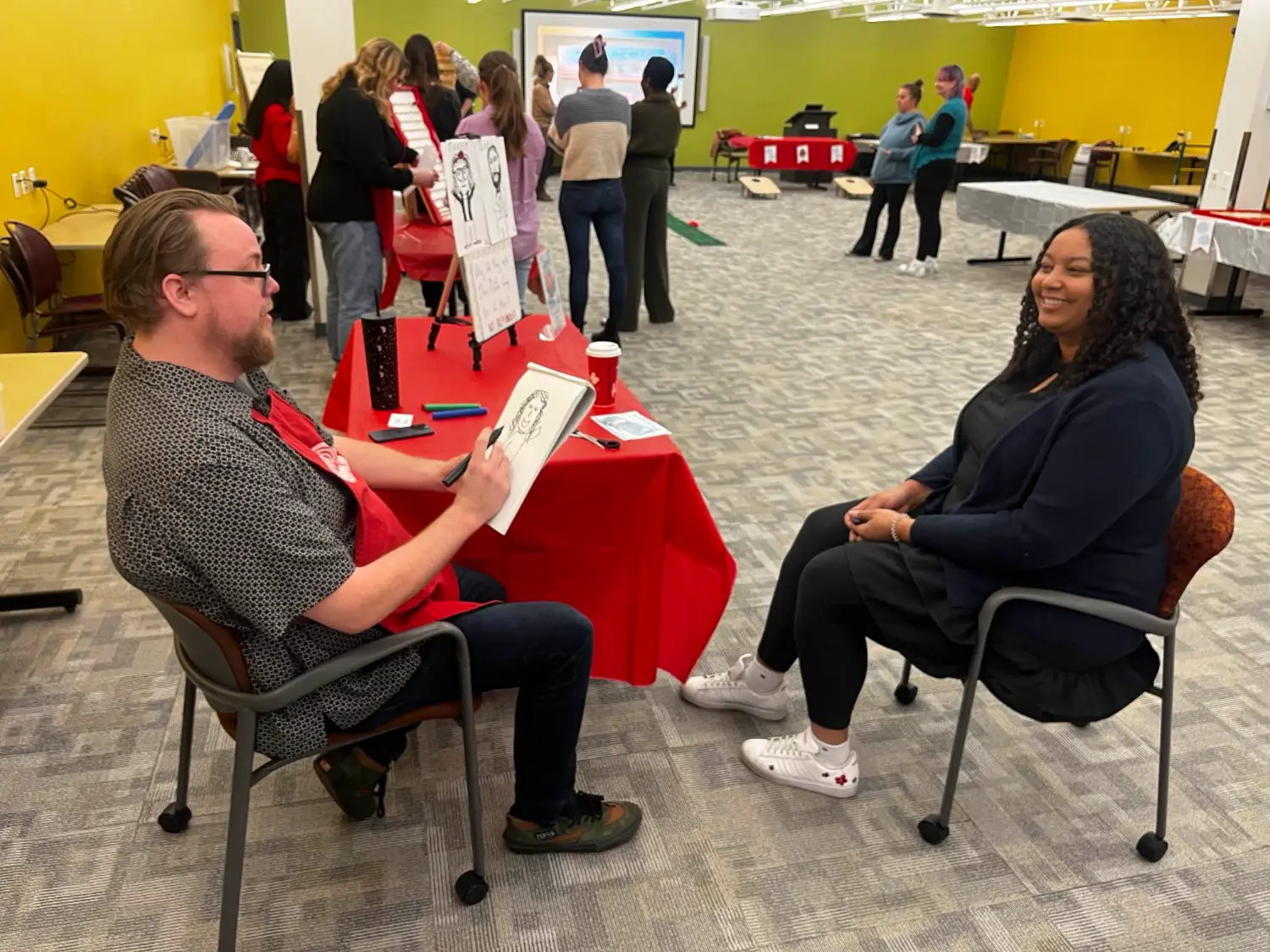 Street portraits by our talented artist captured the spirit of our team - creativity, connection & community.