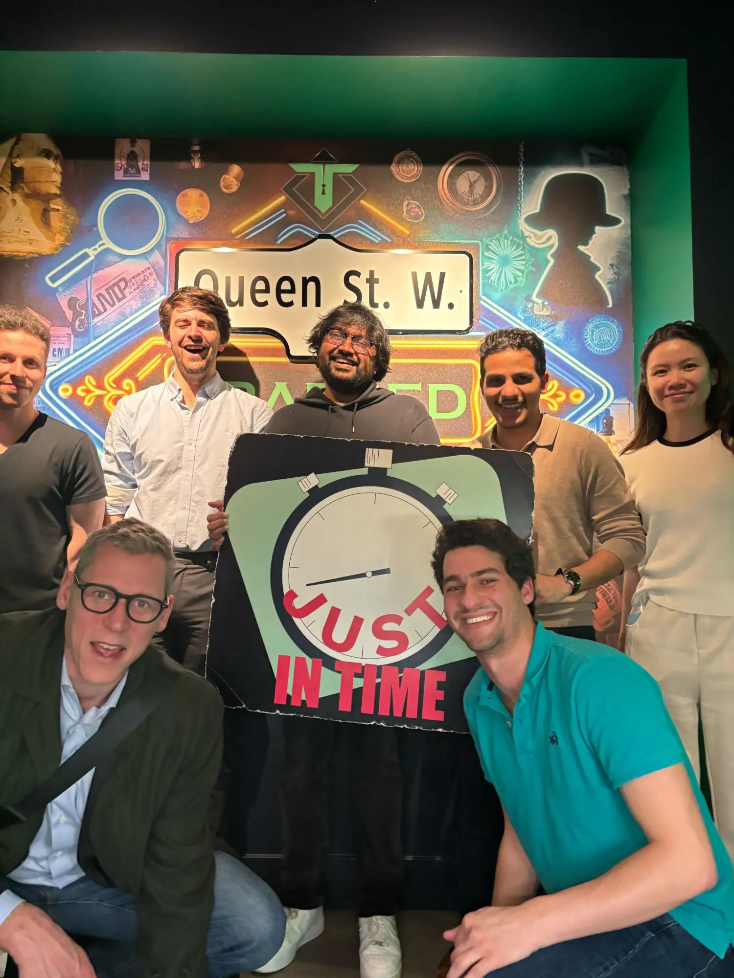 Enjoying an escape room.