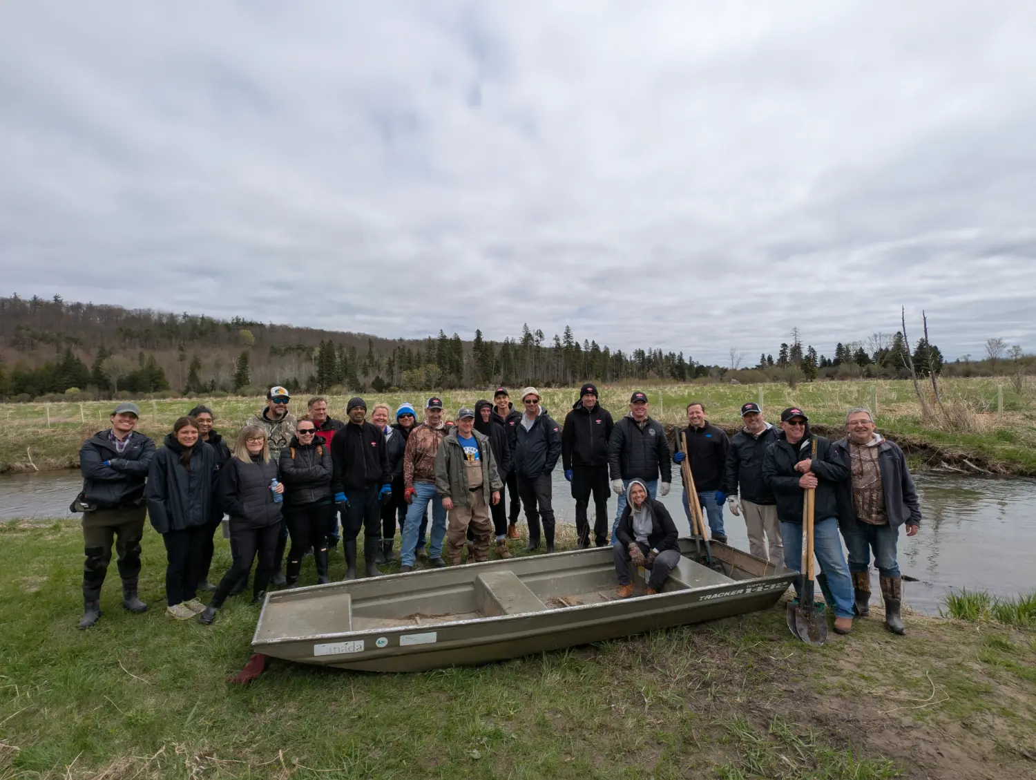 Members from our Ontario and GTA Cares teams planted over 500 trees to help restore the Nottawasaga Valley.