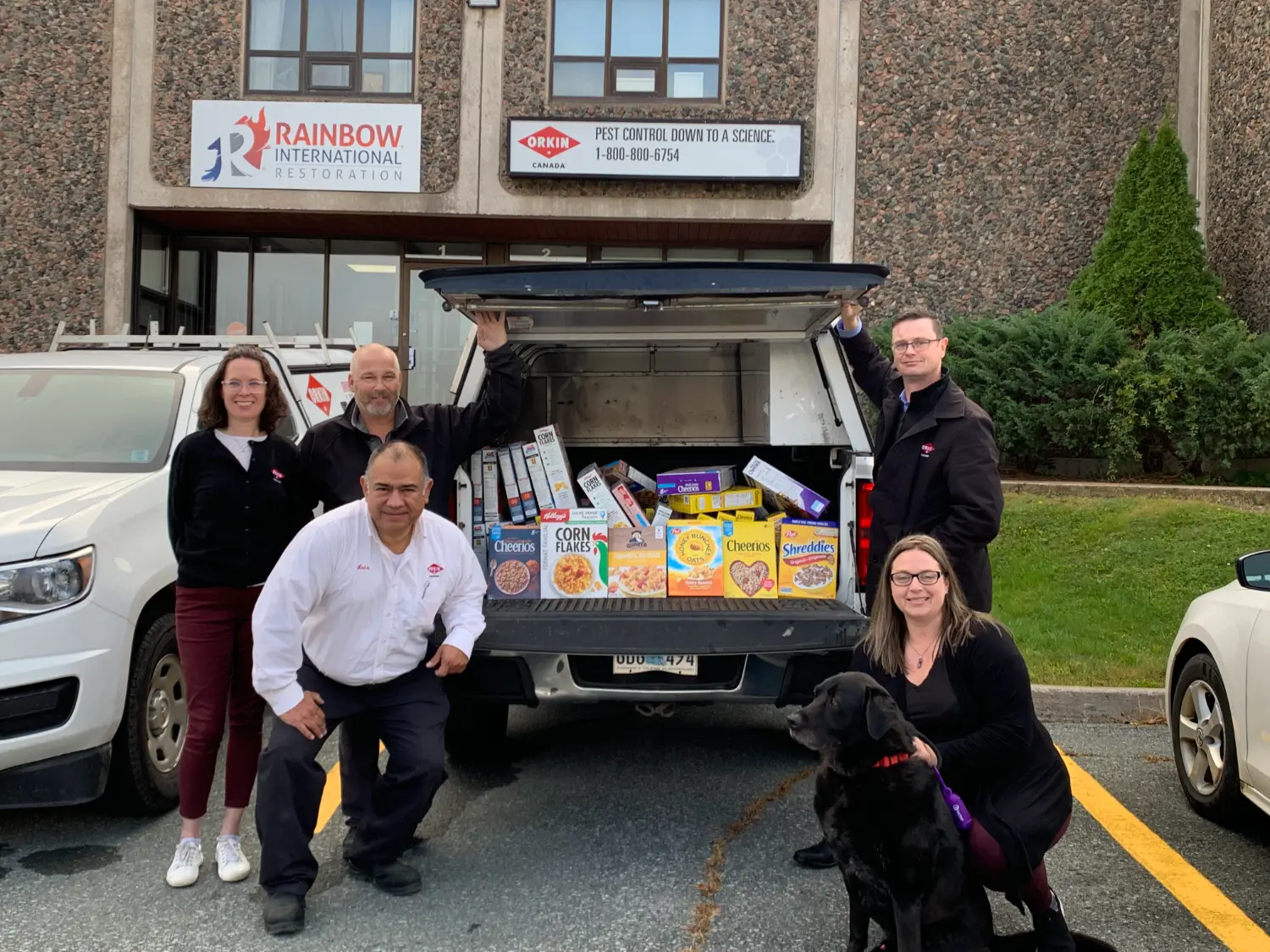 Our Nova Scotia Cares Team donated cereal boxes to a local Jr High School to help support the breakfast program.
