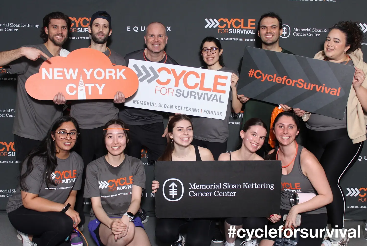 Pedaling for purpose! Our teams participate in Cycle for Survival events.