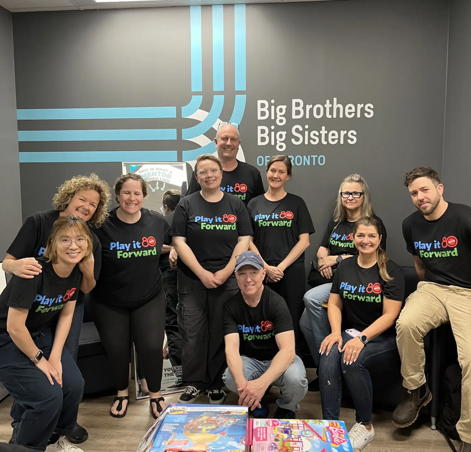 Playing it Forward—supporting Big Brothers Big Sisters and Toys for the North to give back and make a real impact.