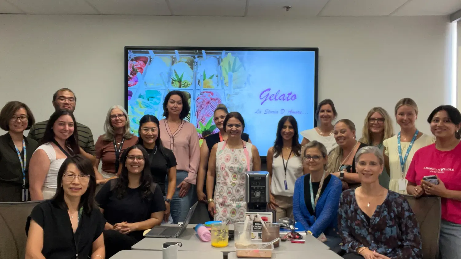 Teachers Life held a lunch & learn on the history of gelato & how to make it. It was a sweet treat!