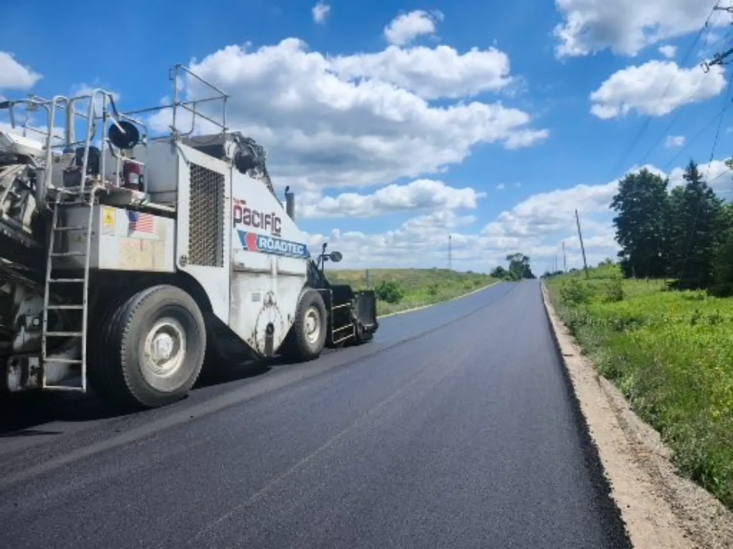 Great weather for paving.