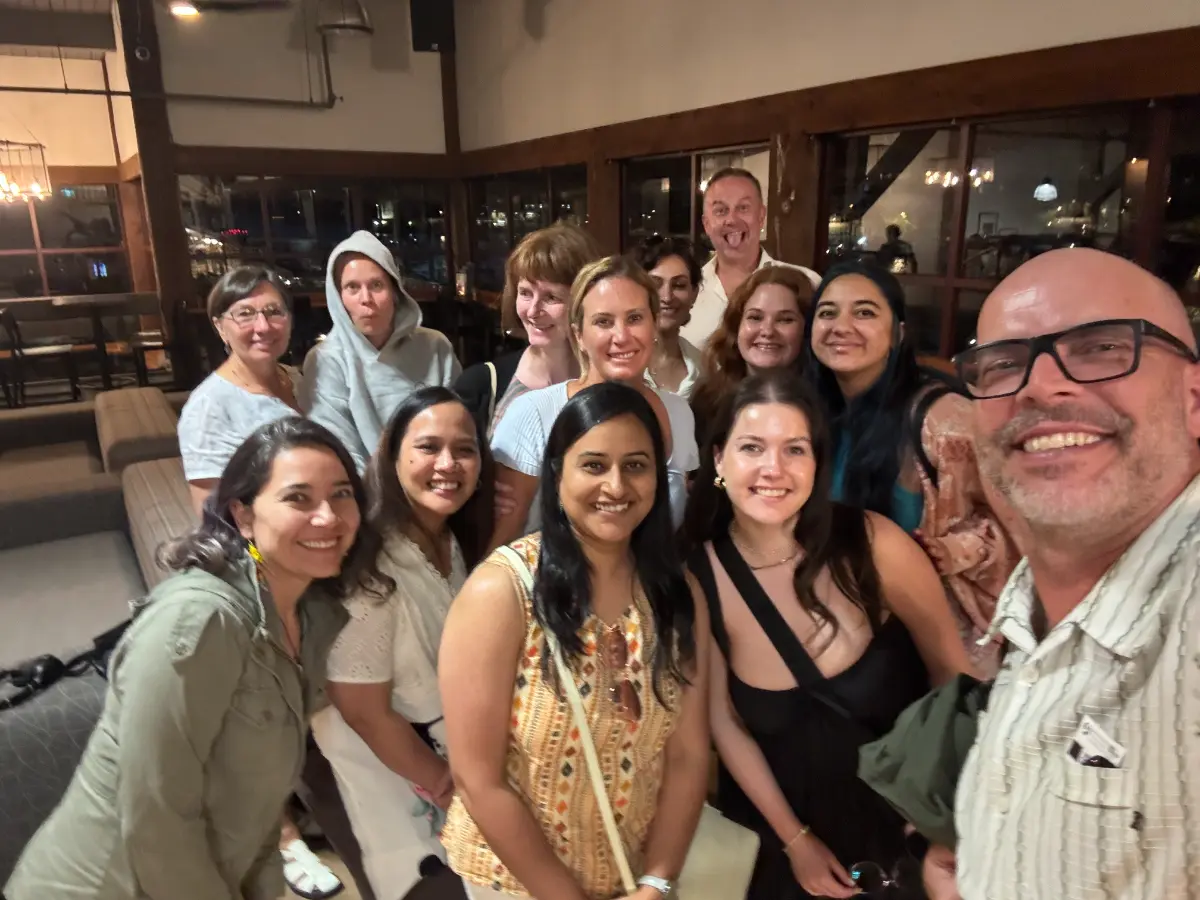 Enjoying a play together at our summer social