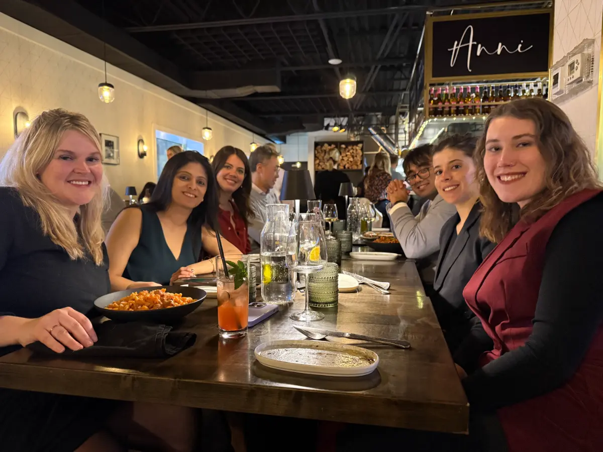 After the Christmas lunch, we went out for dinner together. Gratitude and connection were the heart of the night.