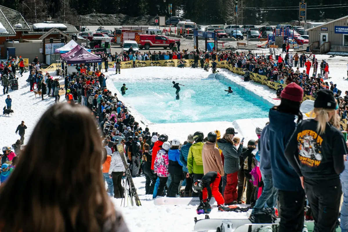Annual Slush Cup celebrating the end of the season