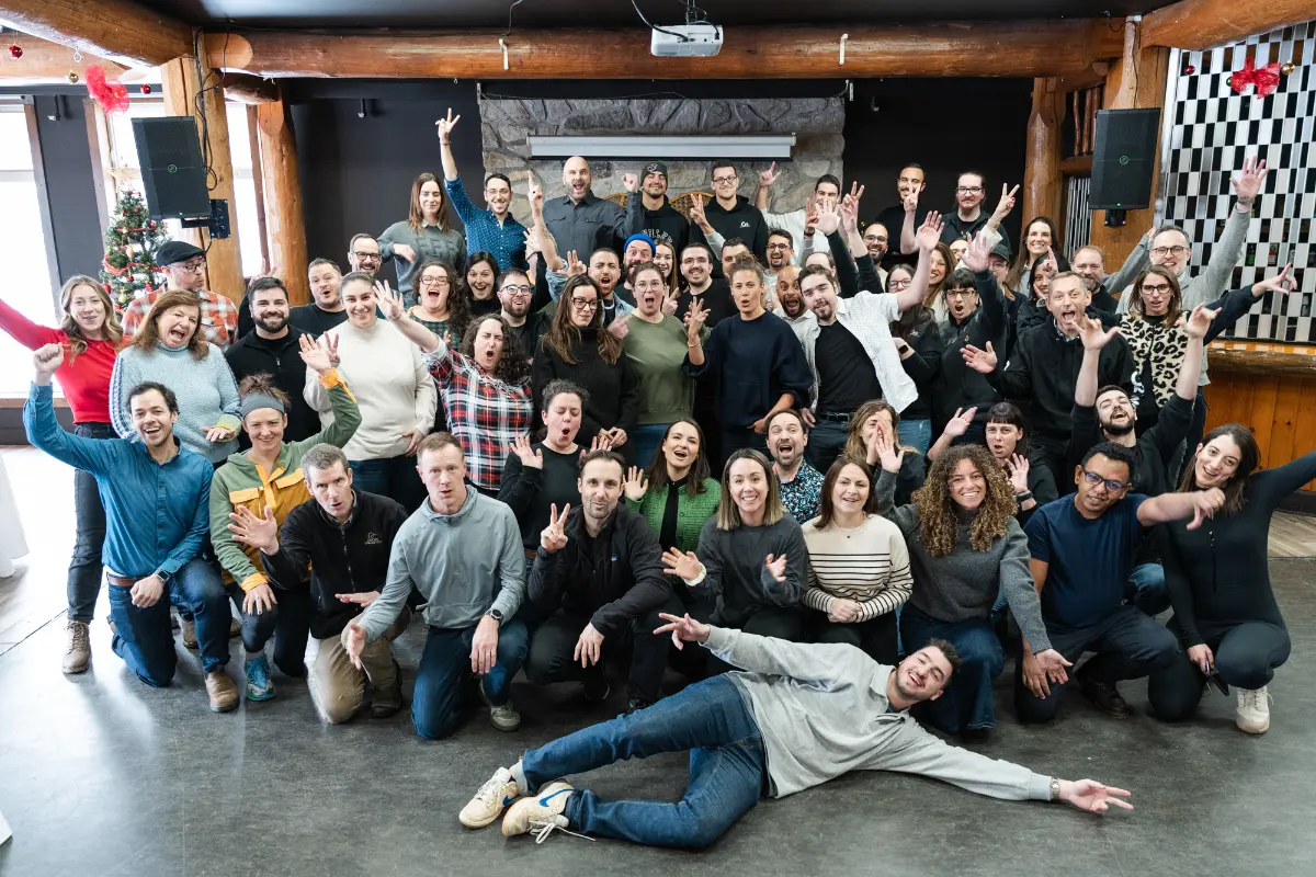 Un groupe tissé serré.