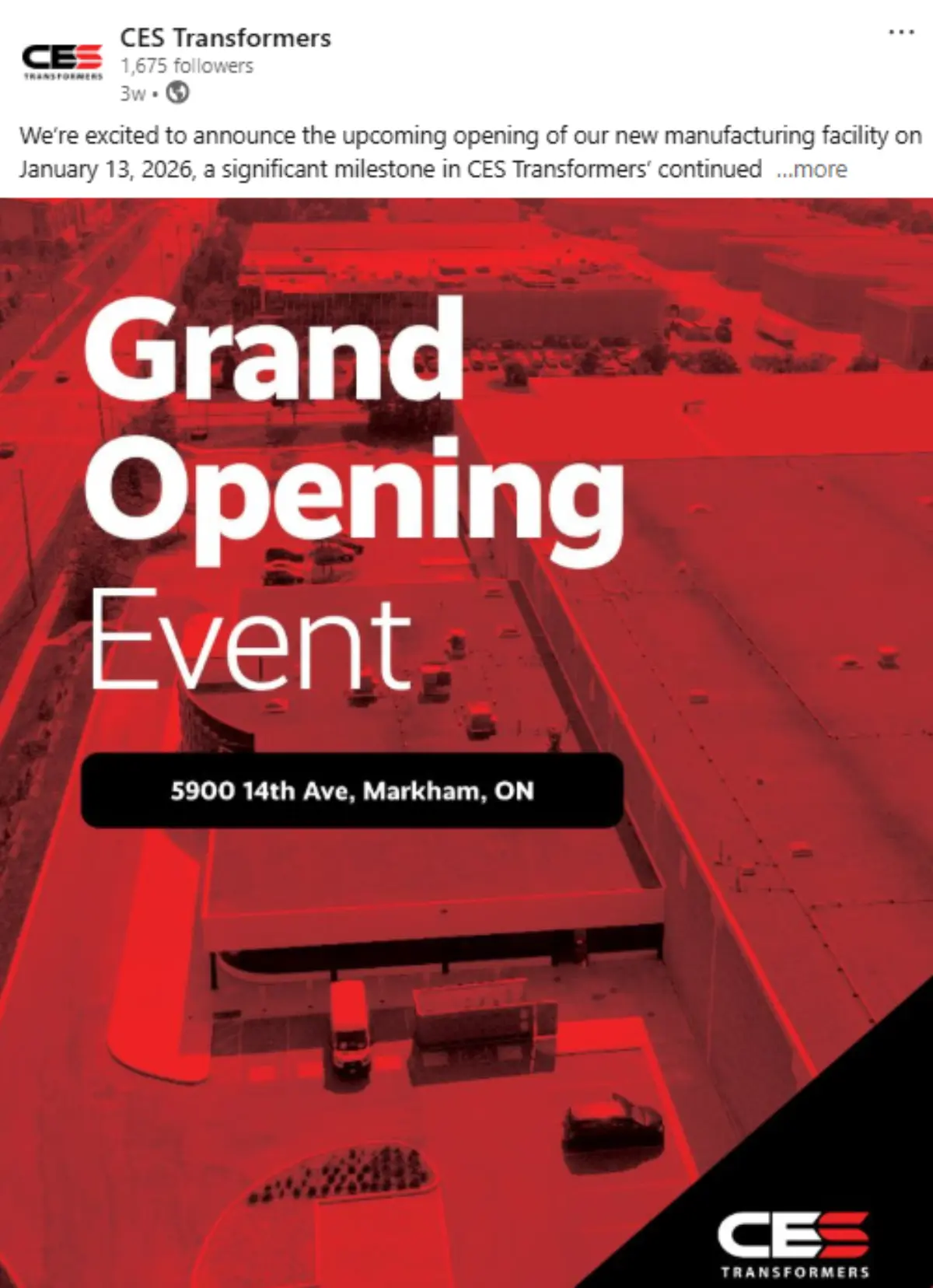 Expansion - additional location, Grand Opening