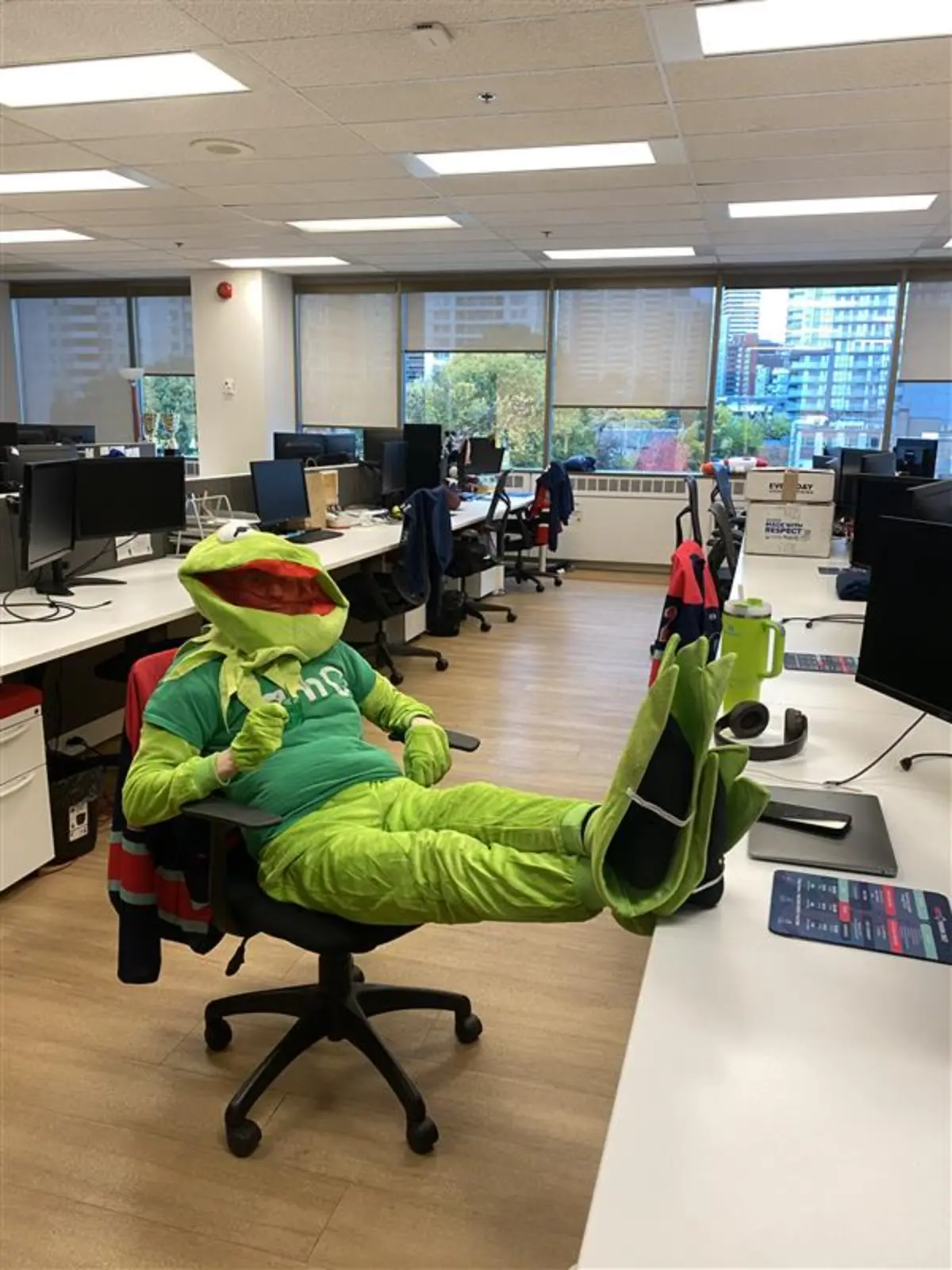 Each year, our team competes in a Halloween costume contest