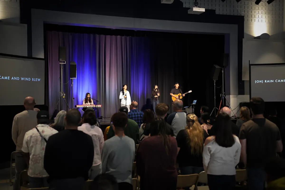 A portable church based in St Mary Catholic High School in Pickering, the Pickering community sets up every Sunday.