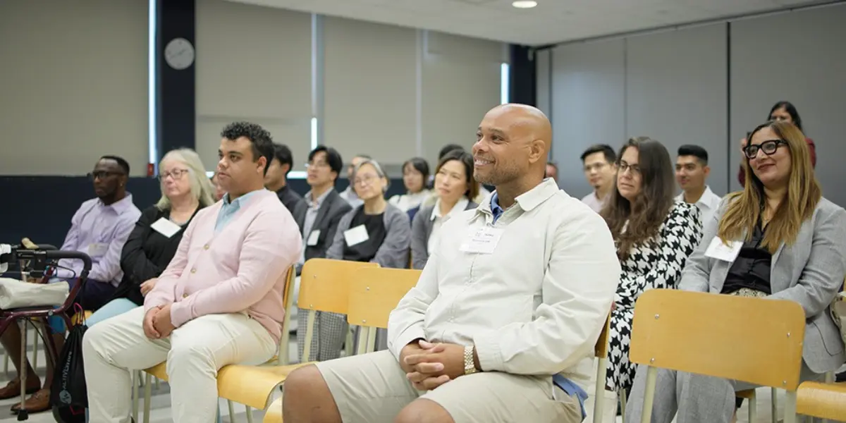 Our team immersed in a breakout discussion, reflecting our commitment to continuous learning and meaningful dialogue.