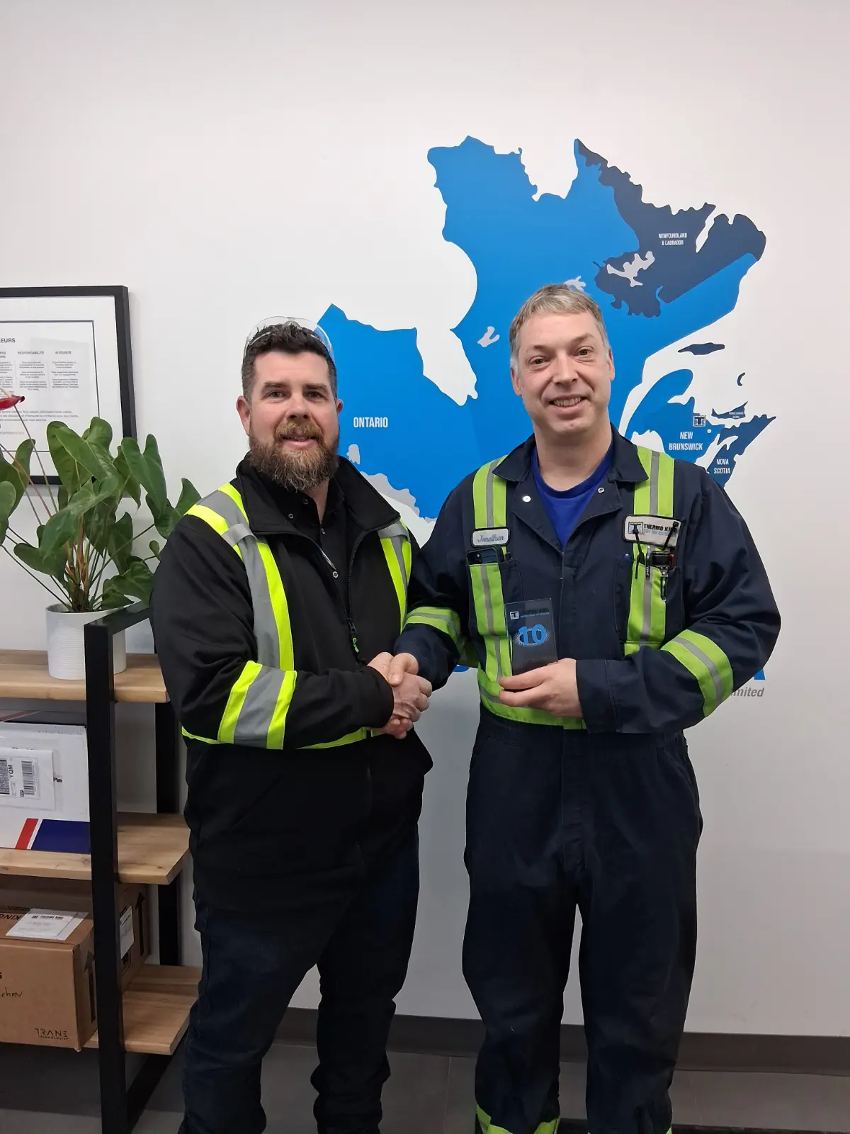 Celebrating our service year milestone employees with an Award.