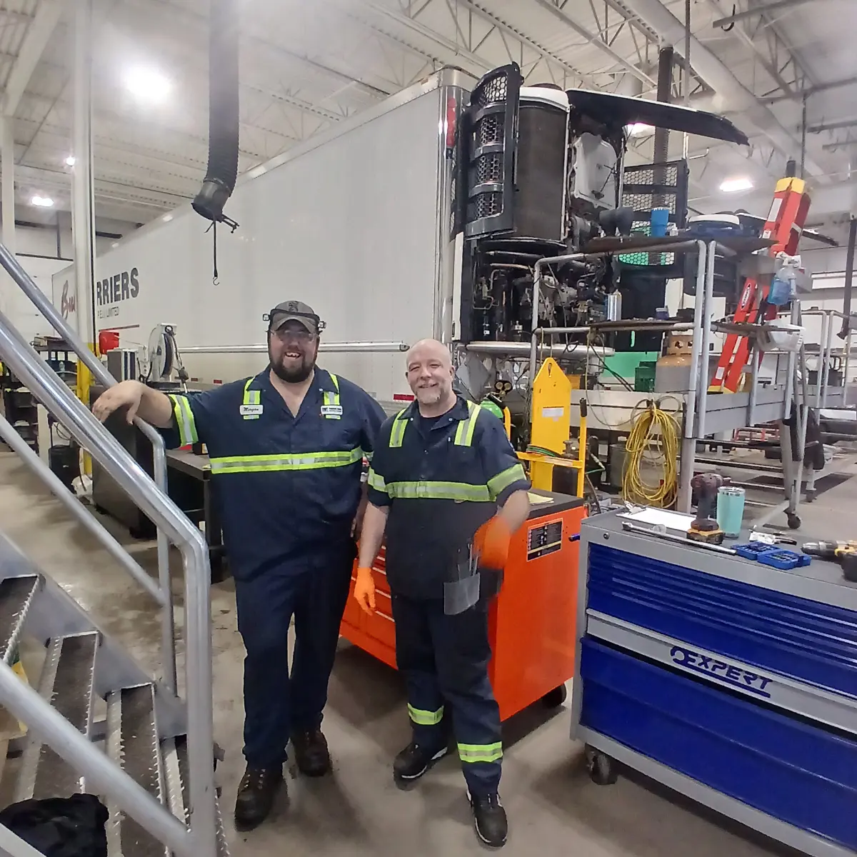 Our hardworking technicians in New Brunswick.