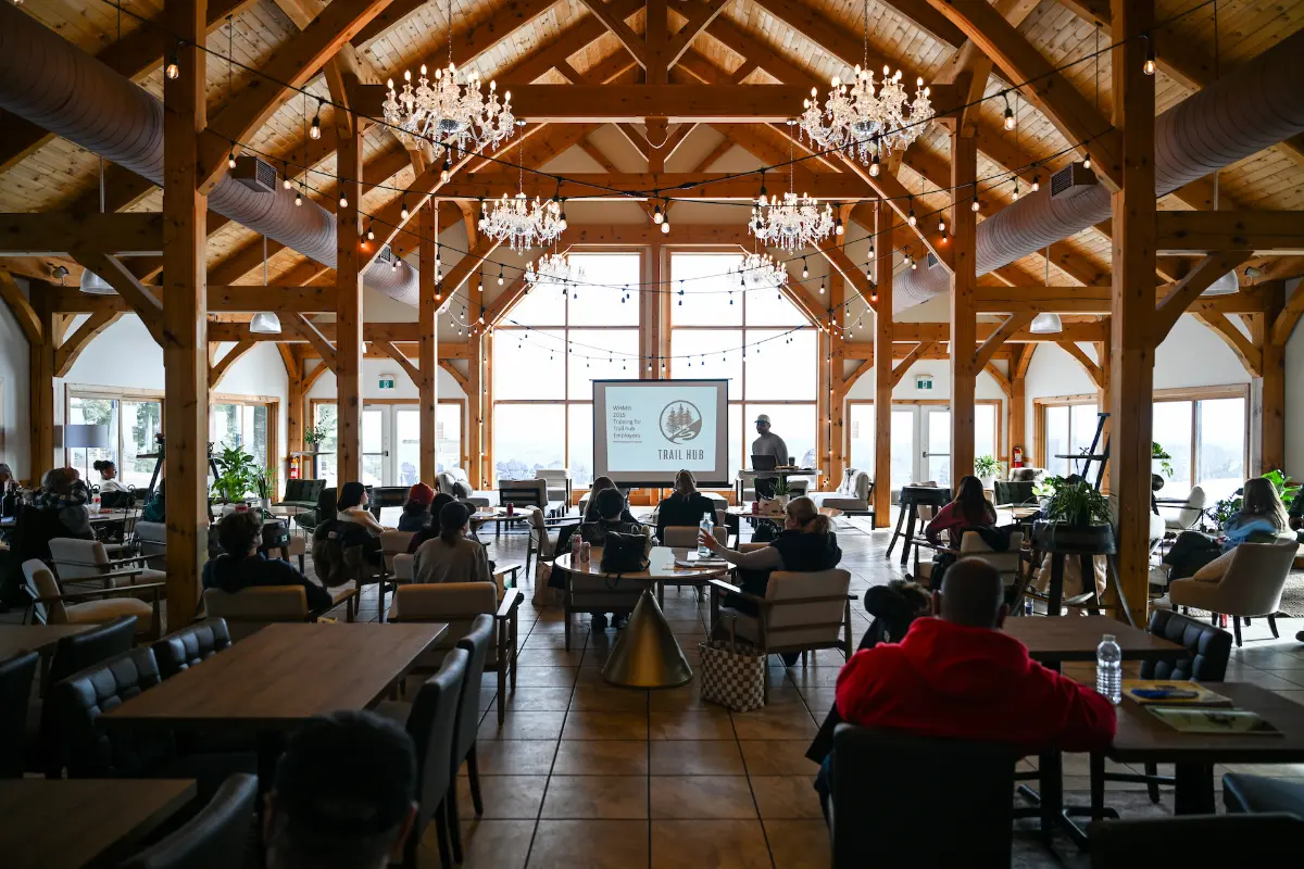 Our HR Manager presents at annual H&S training day; reconnecting, strategizing & building alignment in a natural setti