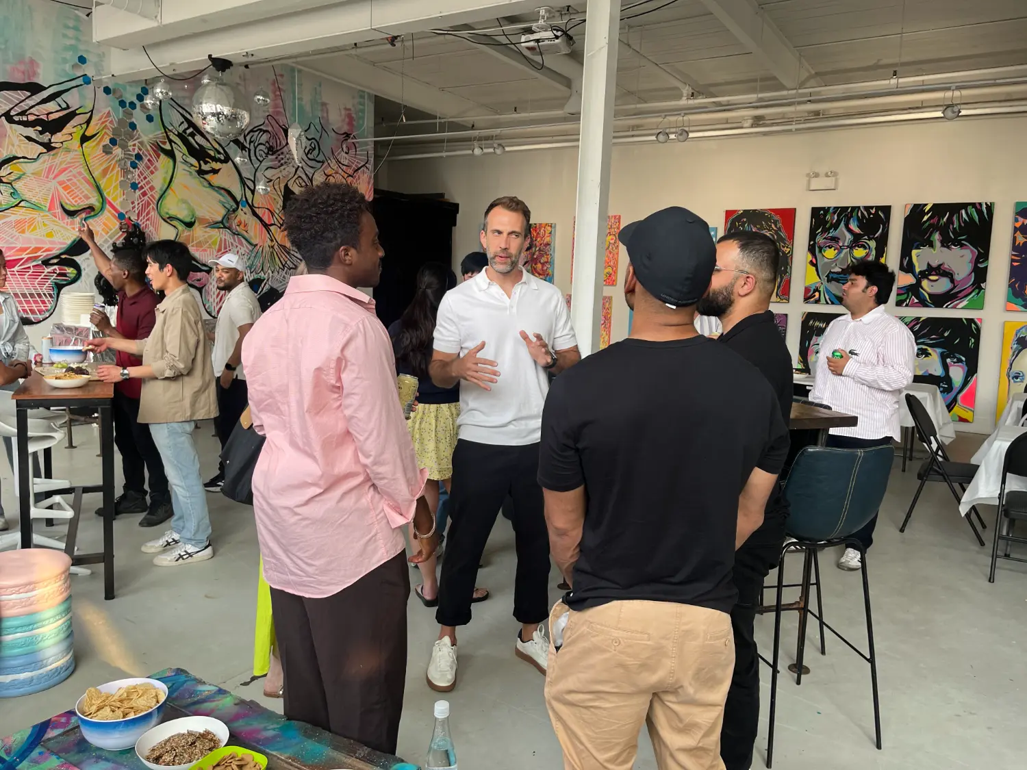 The team loves to party