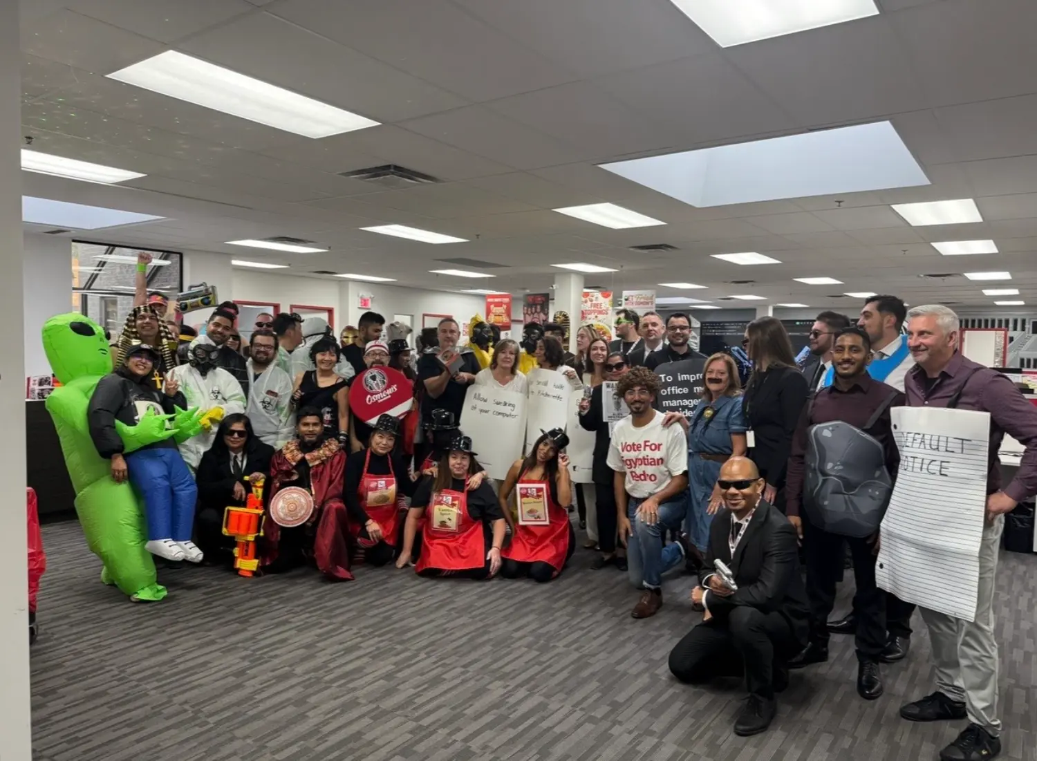 When the office turns into a haunted headquarters… 💀🏢