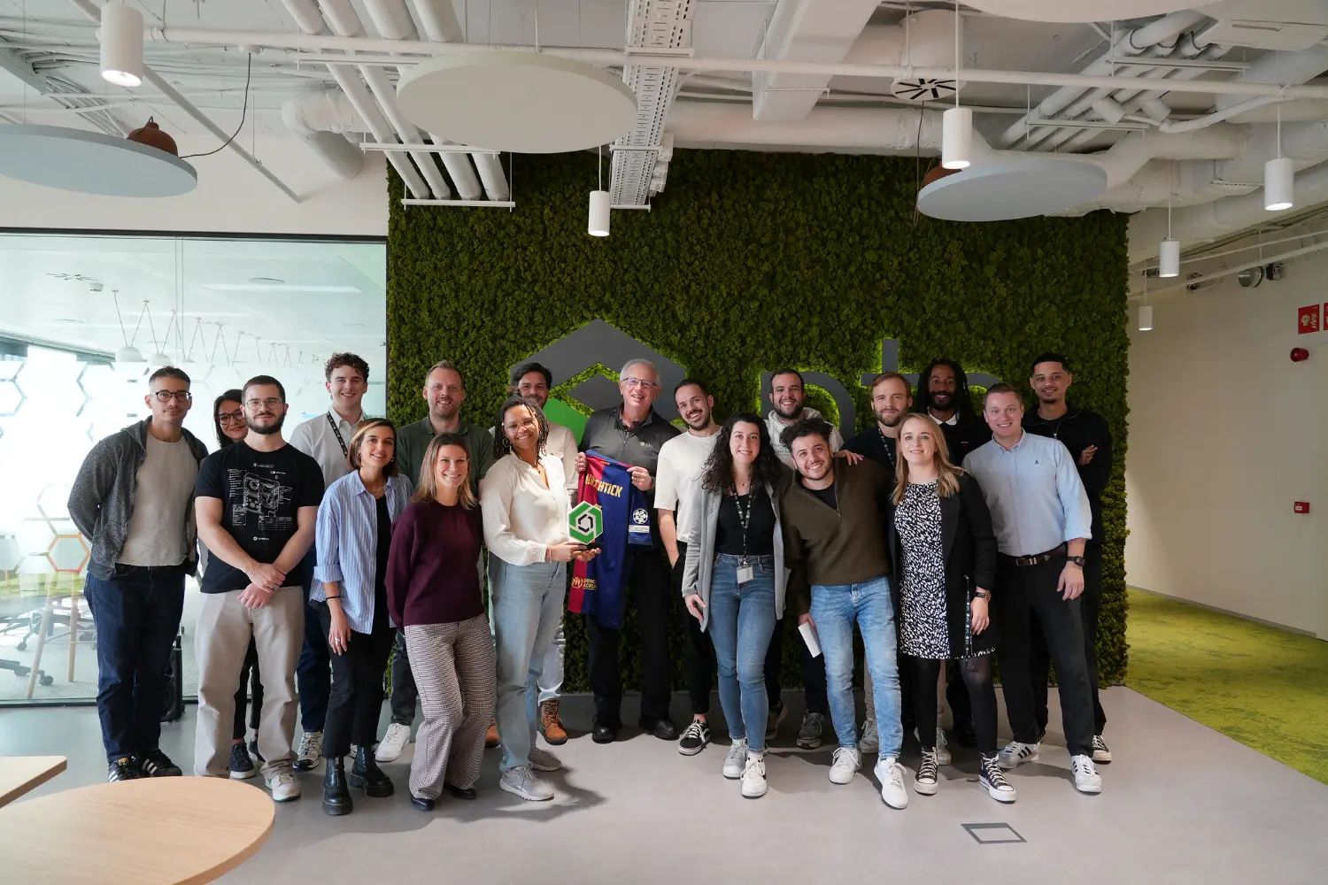 Collaboration in motion during our internal hackathon—teams connecting, exchanging ideas, and building innovative soluti