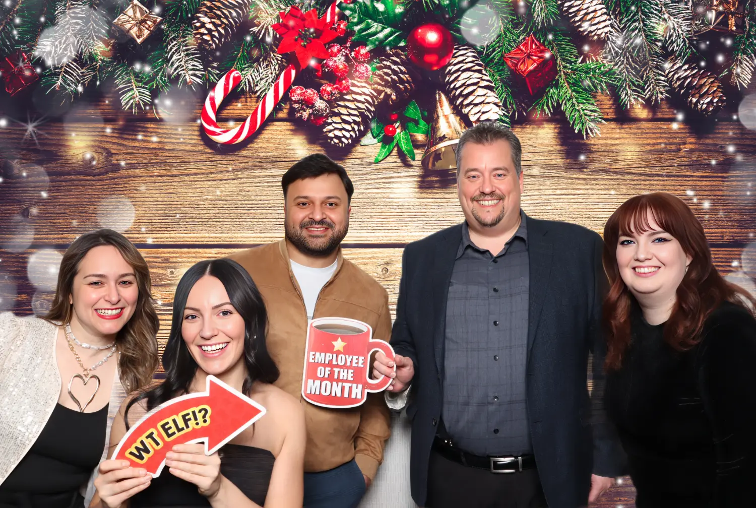 AREA staff at Christmas event